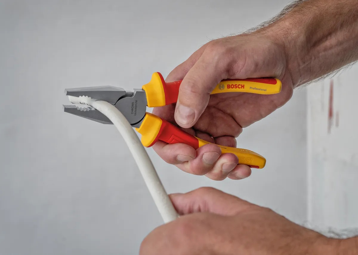Bosch VDE Zangenset 4 Zangen - Professional 4-teilig Diagonal Kombi Spitzzange