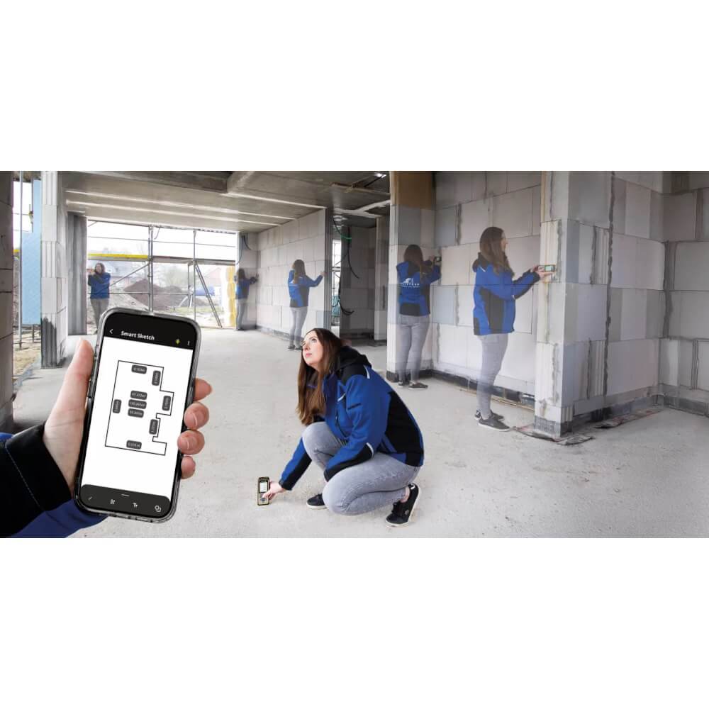 Stabila LD 530 BT Laser-Entfernungsmesser – 200 m Reichweite & Bluetooth 5.0