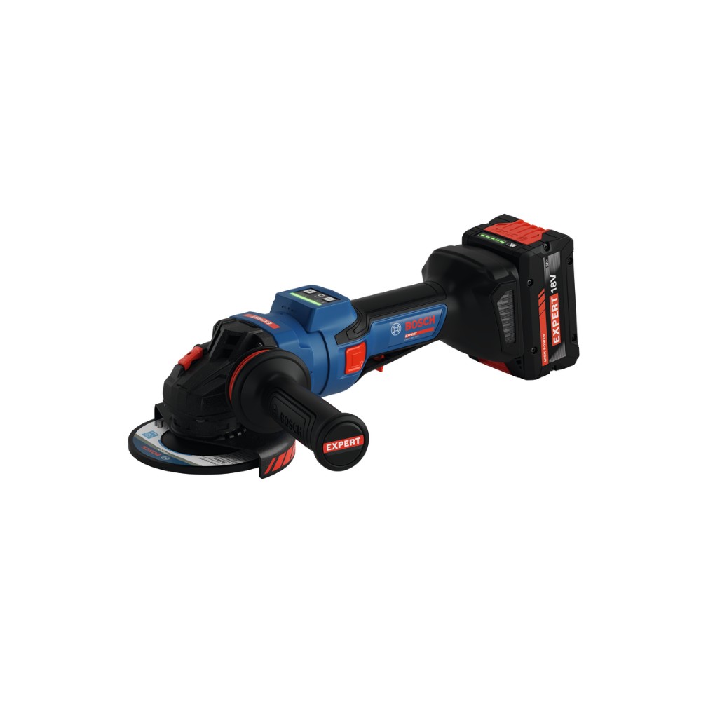 Bosch Winkelschleifer EXPERT EXWS18V-15PS - L-Boxx - 2x 18V 8Ah Akku - Ladegerät