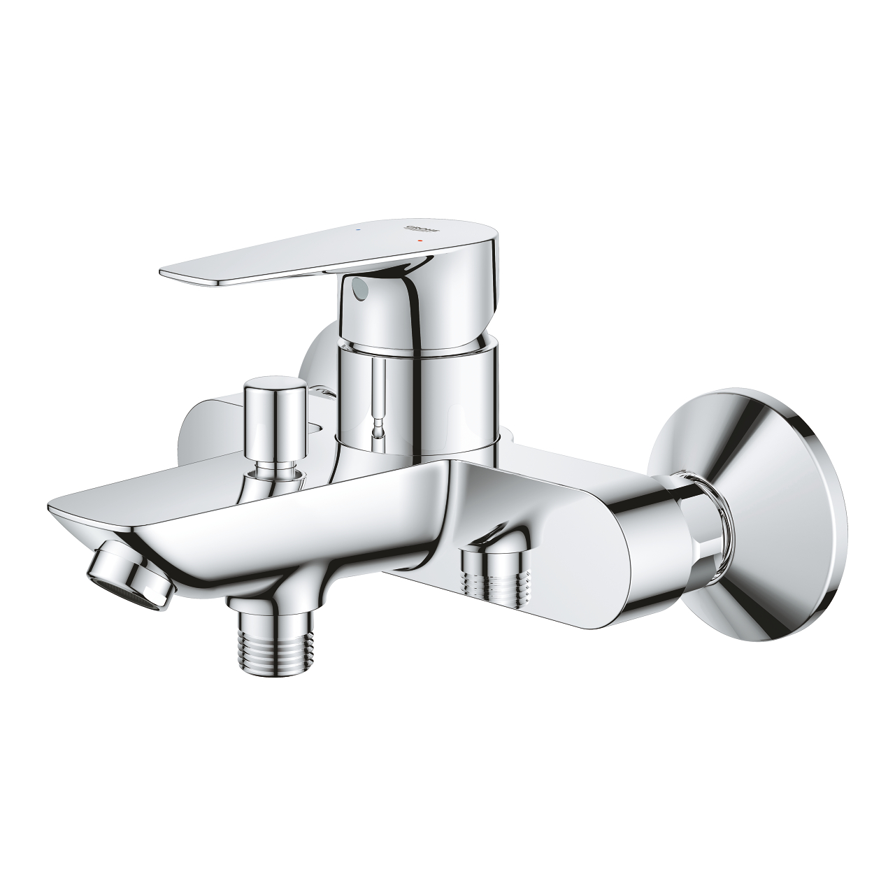 Grohe 2x Einhand-Wannenbatterie BauEdge - 23604001 - 1/2" - 35mm Keramikkartusche
