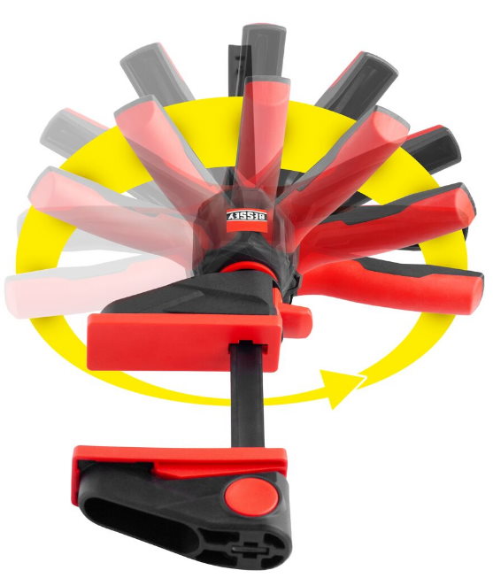 Bessey Einhandzwingen-Set EZ360TD-SET - 360°- 2x EZ360-45 + Montageset EZ-TD