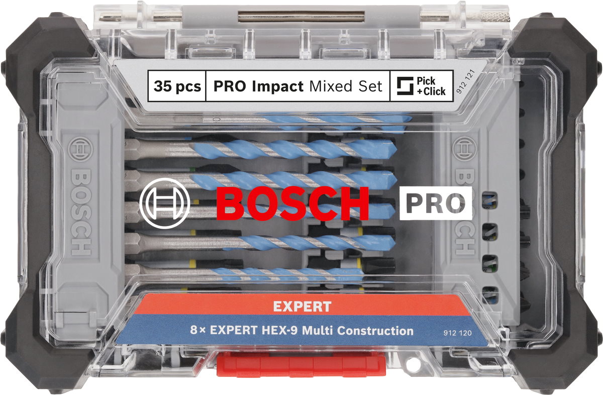 Bosch PRO Impact Mixed Set Schrauber Bit Set - 35-teilig - robust - 2608521U82