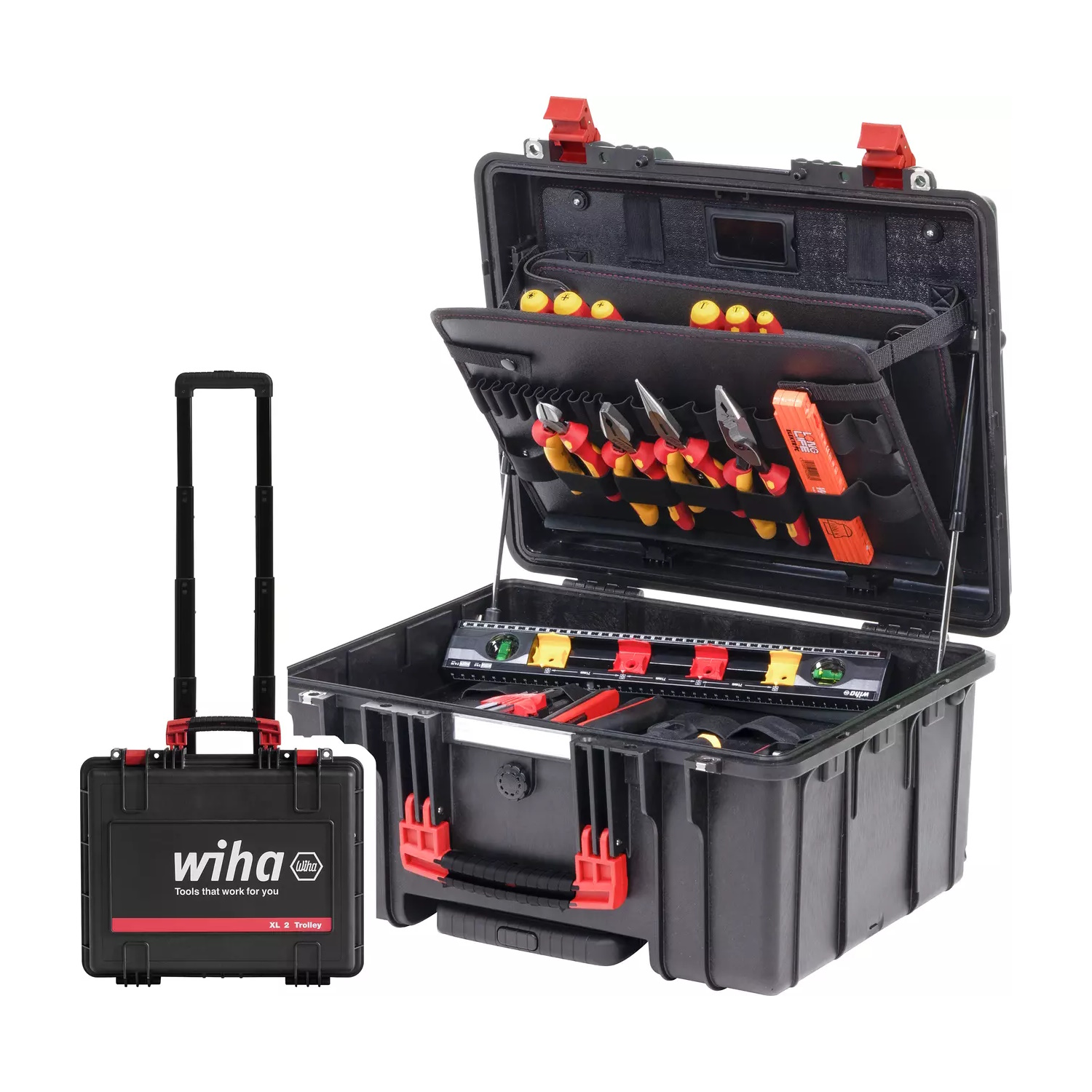 Wiha Werkzeugkoffer XL 2 Trolley electric Elektriker Werkzeugkoffer 23-teilig
