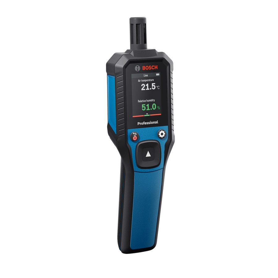 Bosch Holzfeuchtigkeitsmesser GDH 1-17 Thermo Hygrometer IP65 - präzise Messung