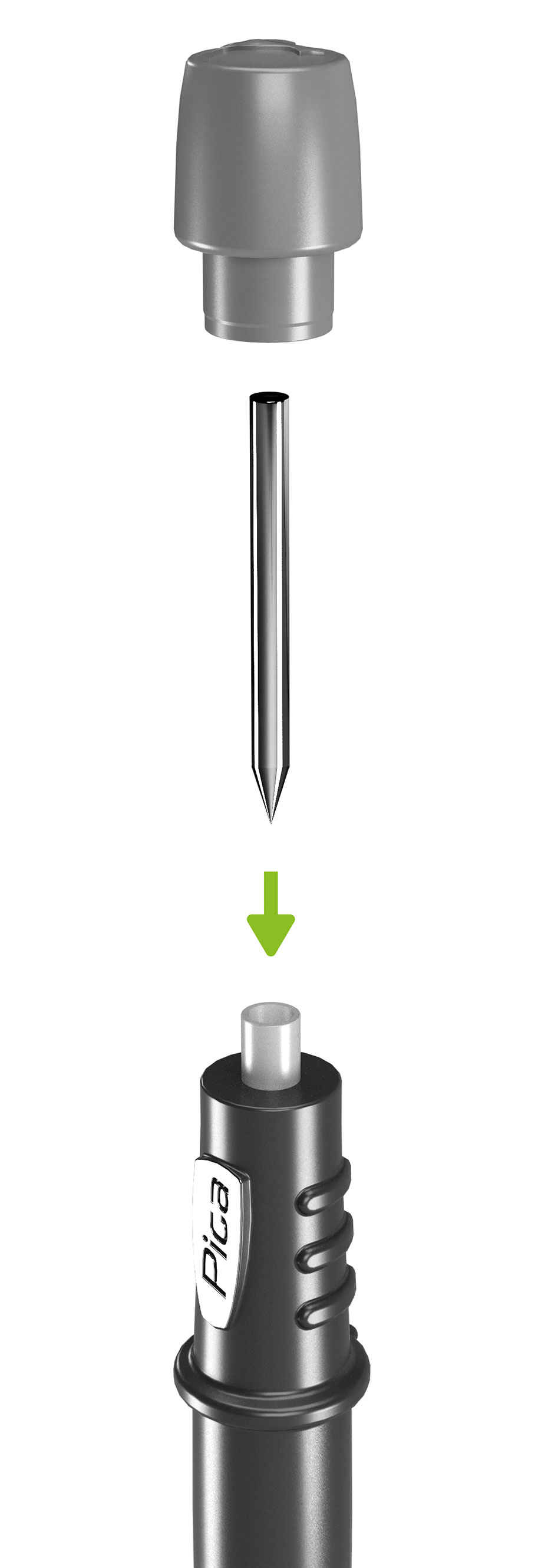 Pica Metal Set Dry - 30800 - für Metallarbeiten - mit Anreißnadel - Grafitmine