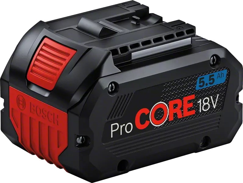 Bosch Starterset 18V - 1x 5,5 Ah 1x 4,0 Ah Procore Akkus 1x Ladegerät GAL1880CV