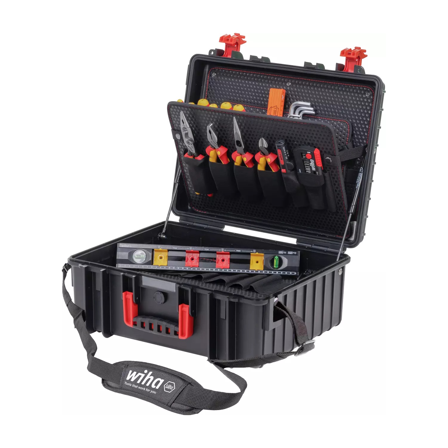 Wiha Werkzeugkoffer XL 2 electric Elektriker Werkzeugkoffer isoliert 20-teilig