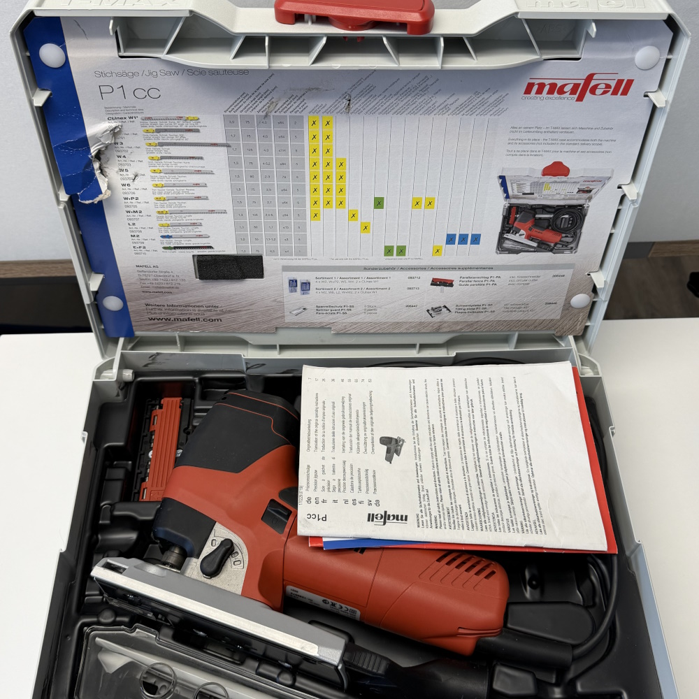 Mafell Präzisionsstichsäge P1 cc MaxiMAX im T-MAX - 917103 - B-WARE