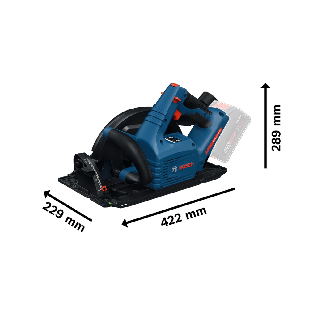 Bosch Akku Kreissäge EXPERT EXKS18V 68GX BITURBO in L-BOXX ohne Akku/Ladegerät
