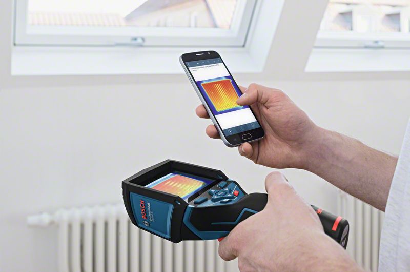 Bosch Wärmebildkamera ThermoDetektor GTC 400 C- L-BOXX - Ladegerät - Akku