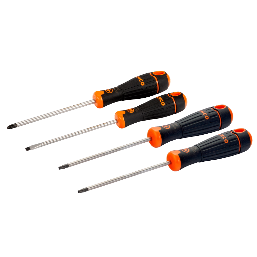 Bahco Säge Fuchsschwanz 475mm 2600-19-XT-HP ERGO Superior + 4 Schraubendreher