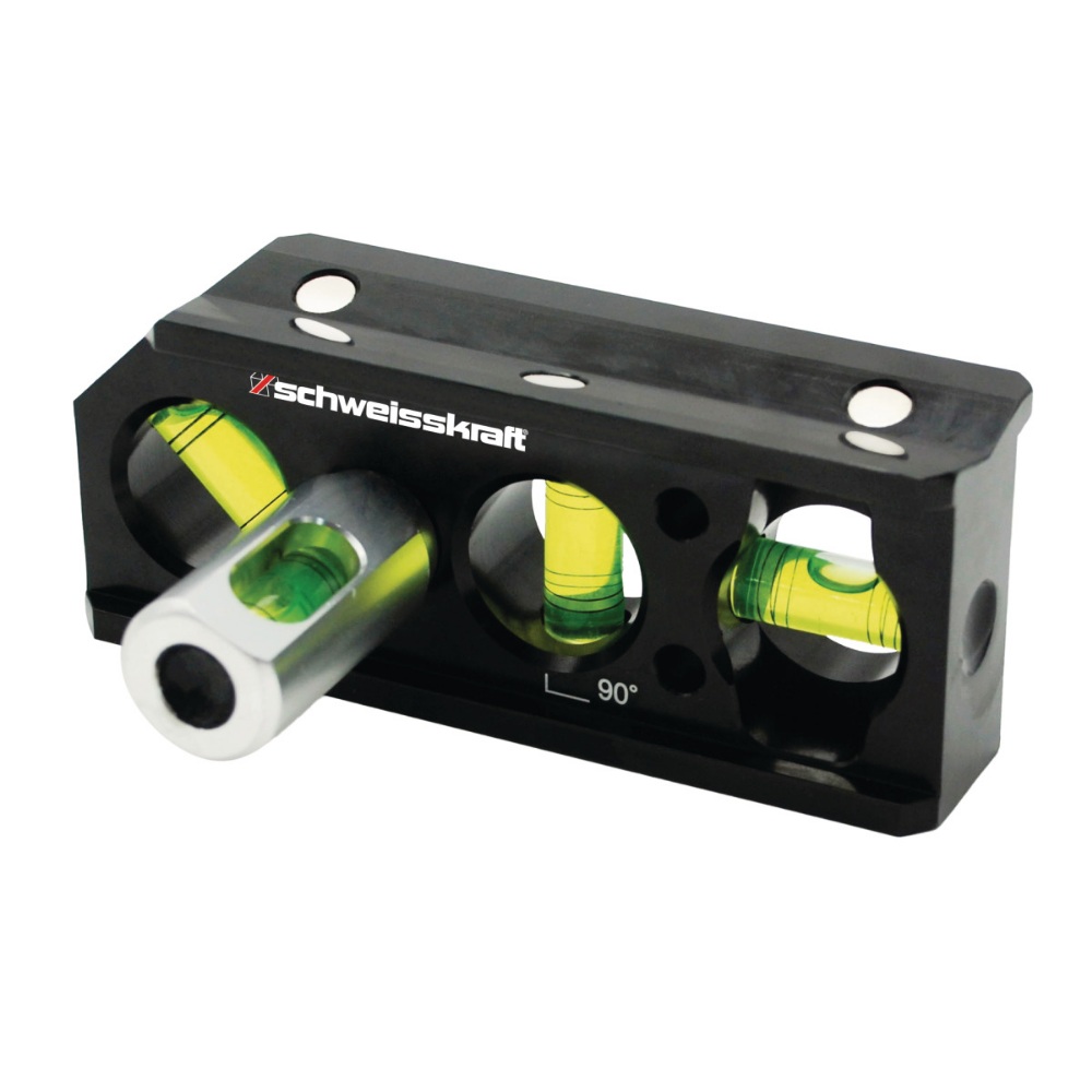 Schweisskraft Drei Achsen Wasserwaage SWL 3 -  Schweißwinkellineal - Magnet