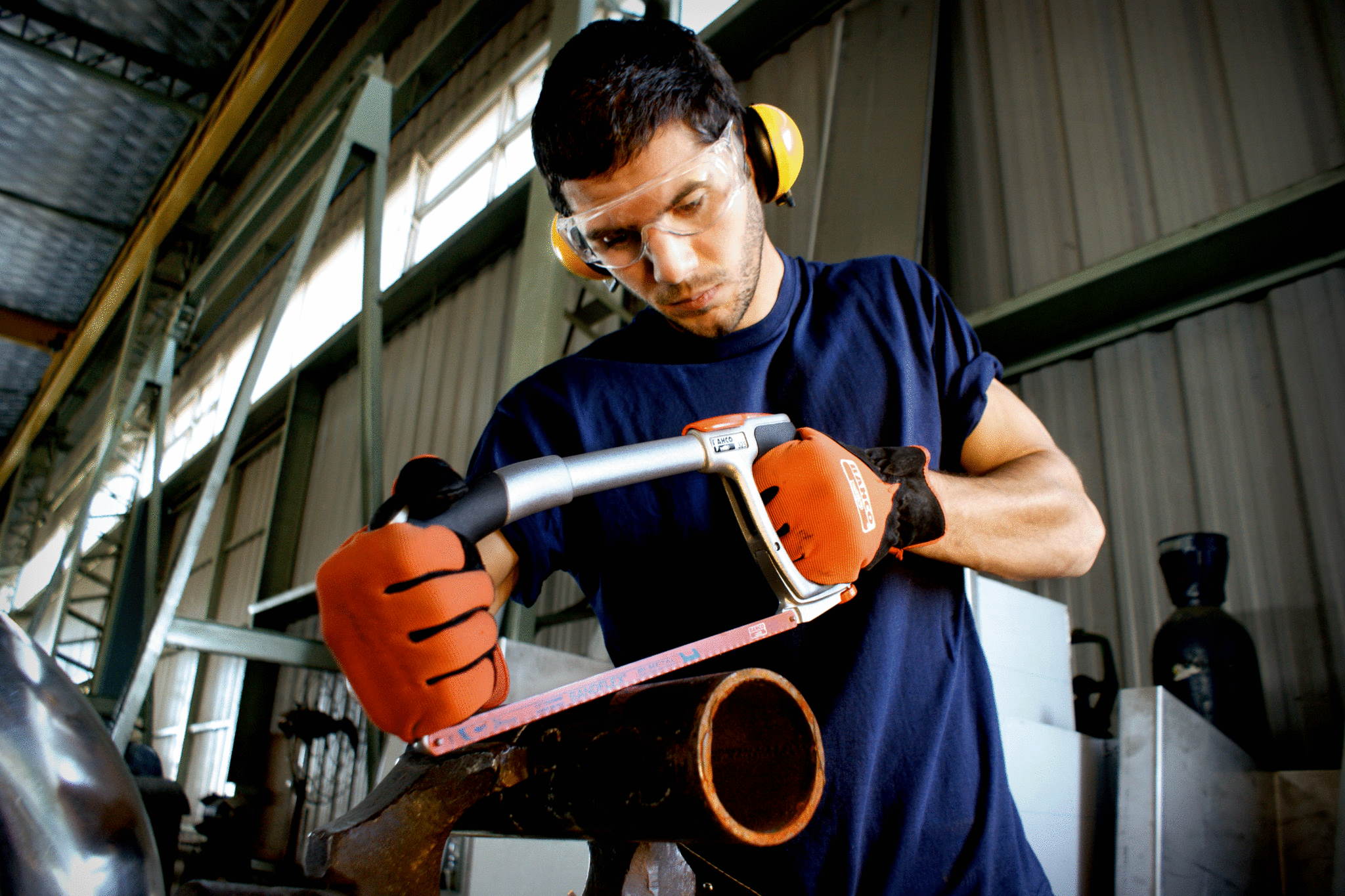 Bahco Handsägebogen 325 - 300mm Bitmetall - 24 Zähne/Zoll - 55° Schnitte