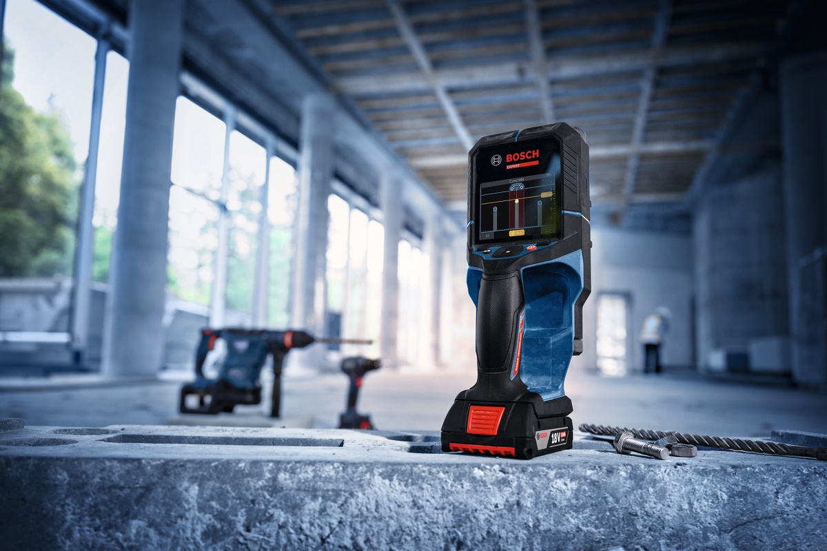 Bosch Ortungsgerät D-tect18V-200-17C 200mm - L-Boxx - 18V 2,0Ah Akku - Ladegerät