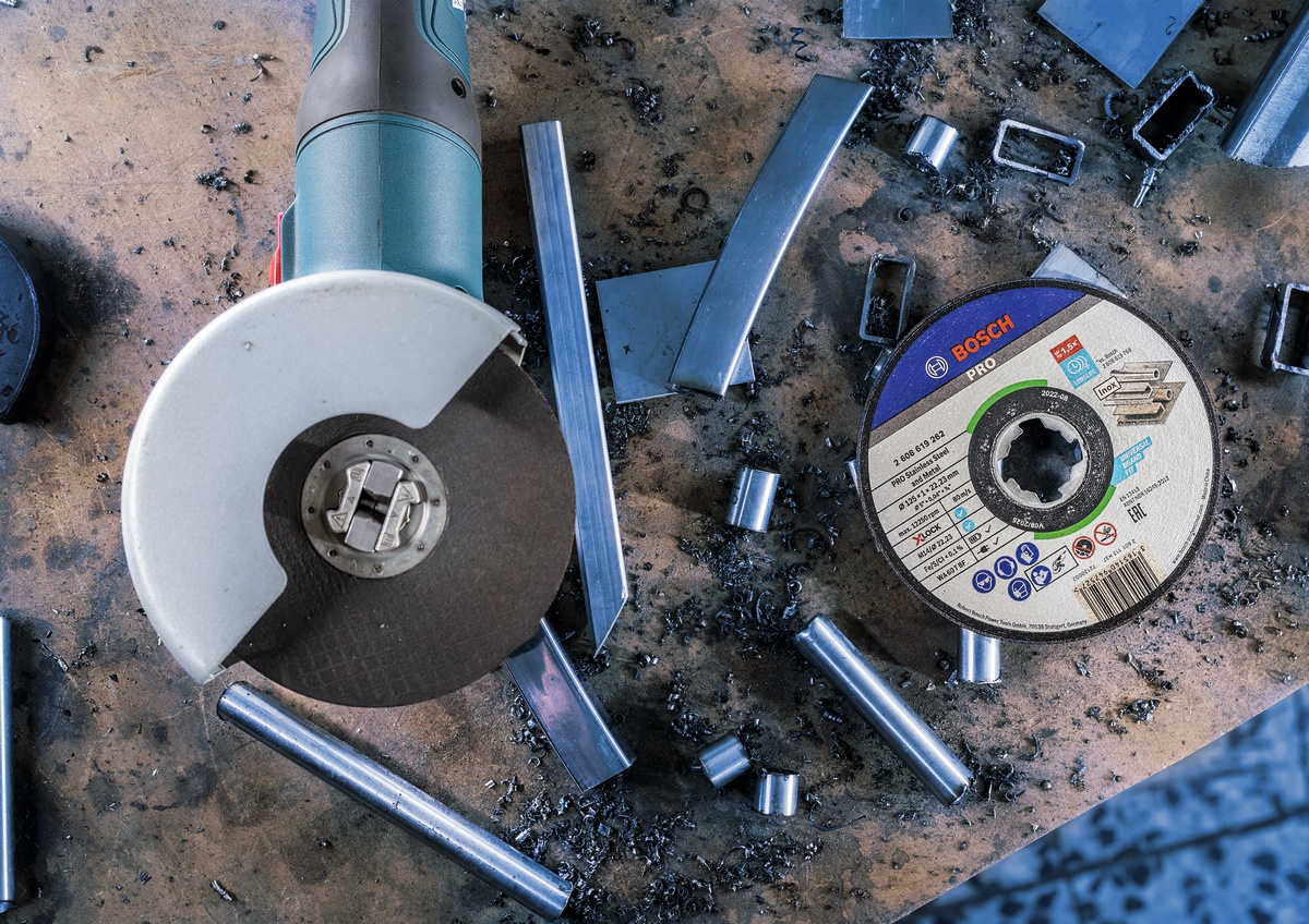 Bosch PRO X-LOCK Trennscheibe 125 mm Edelstahl Metall 1,0 mm 10-tlg.