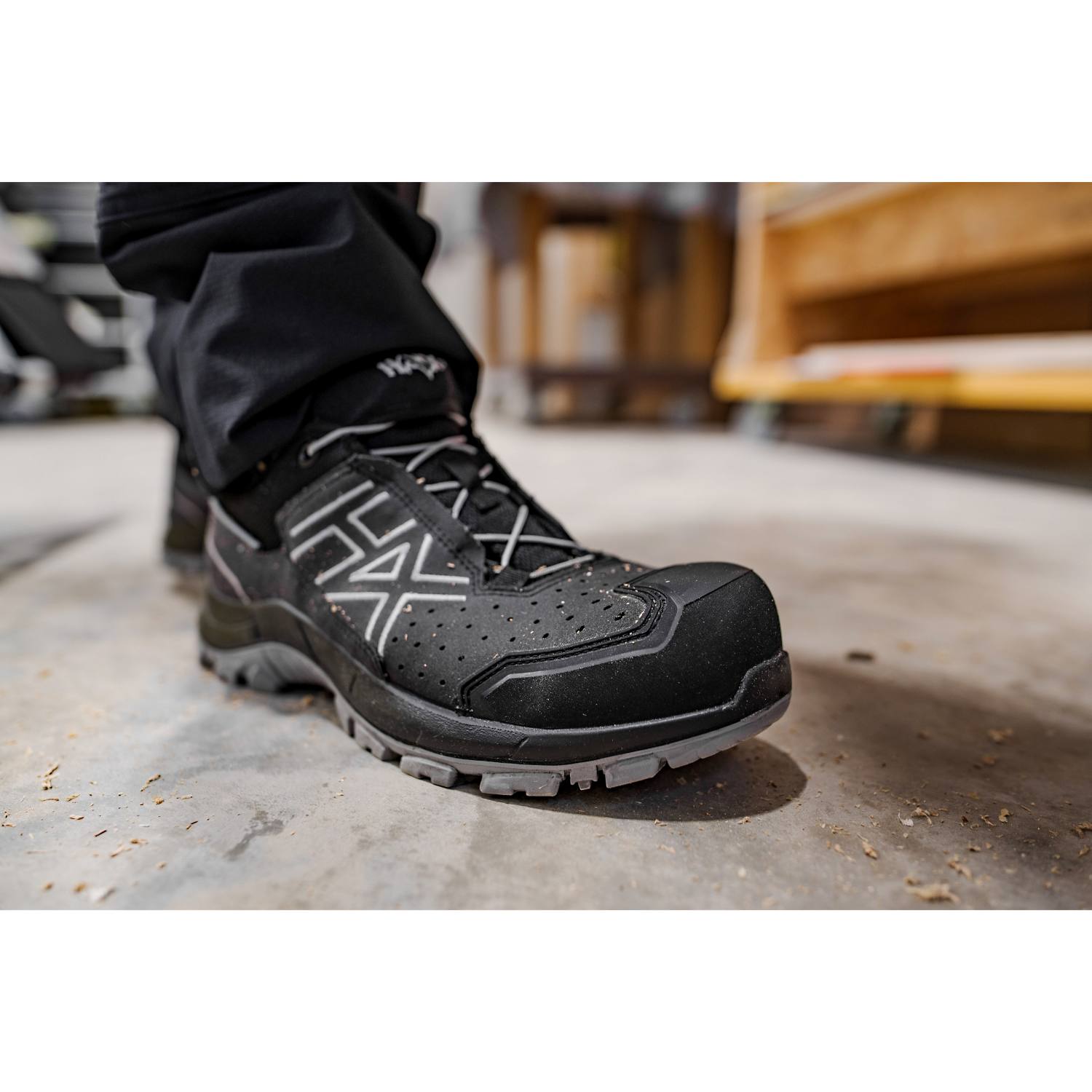 Haix Sicherheitsschuhe BLACK EAGLE Safety 200 M, T - grau - S1PS - Größe 45