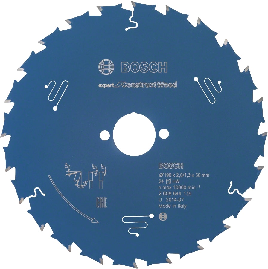 Bosch Sägeblatt Kreissägeblatt EXPERT for Construct Wood - Holz mit Nägel