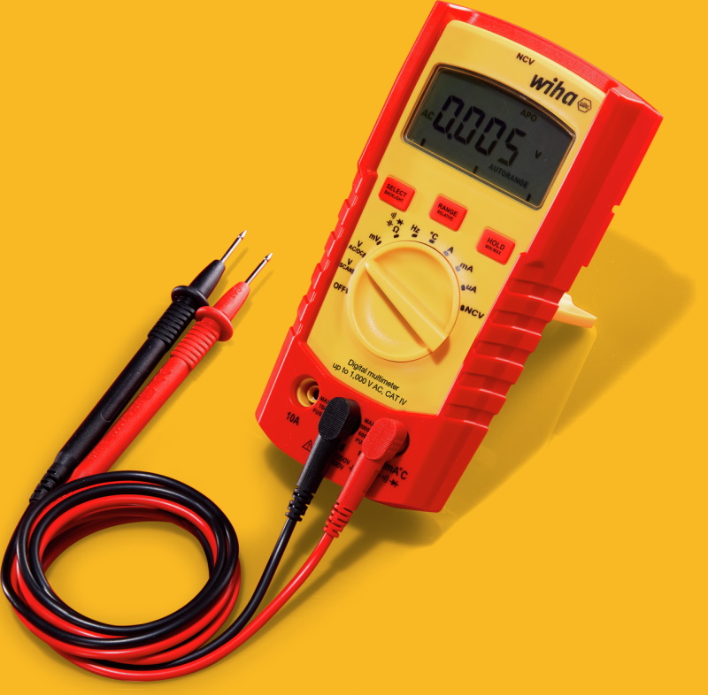 Wiha Digitales Multimeter - bis 1000 V AC - CAT IV - Relativwertmessung - 45215