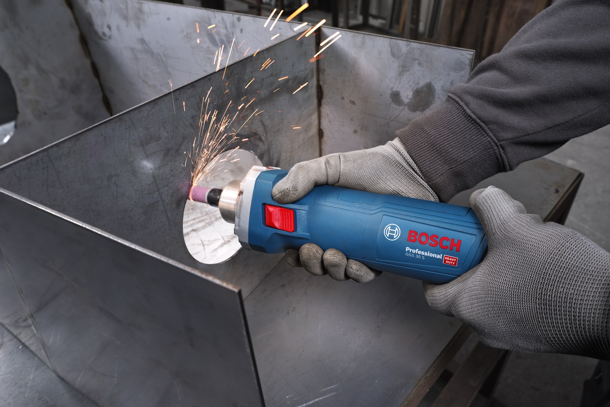 Bosch Geradschleifer GGS 30 S Professional 750W – Spindelarretierung – 33.000min