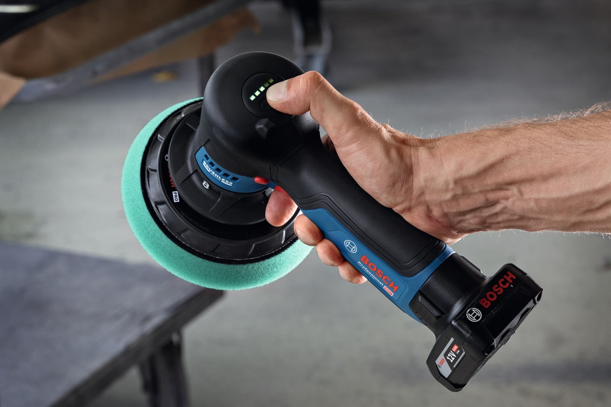 Bosch Akku Polierer GPX 12V-125 - Sologerät ohne Akku/Ladegerät inkl. Zubehör