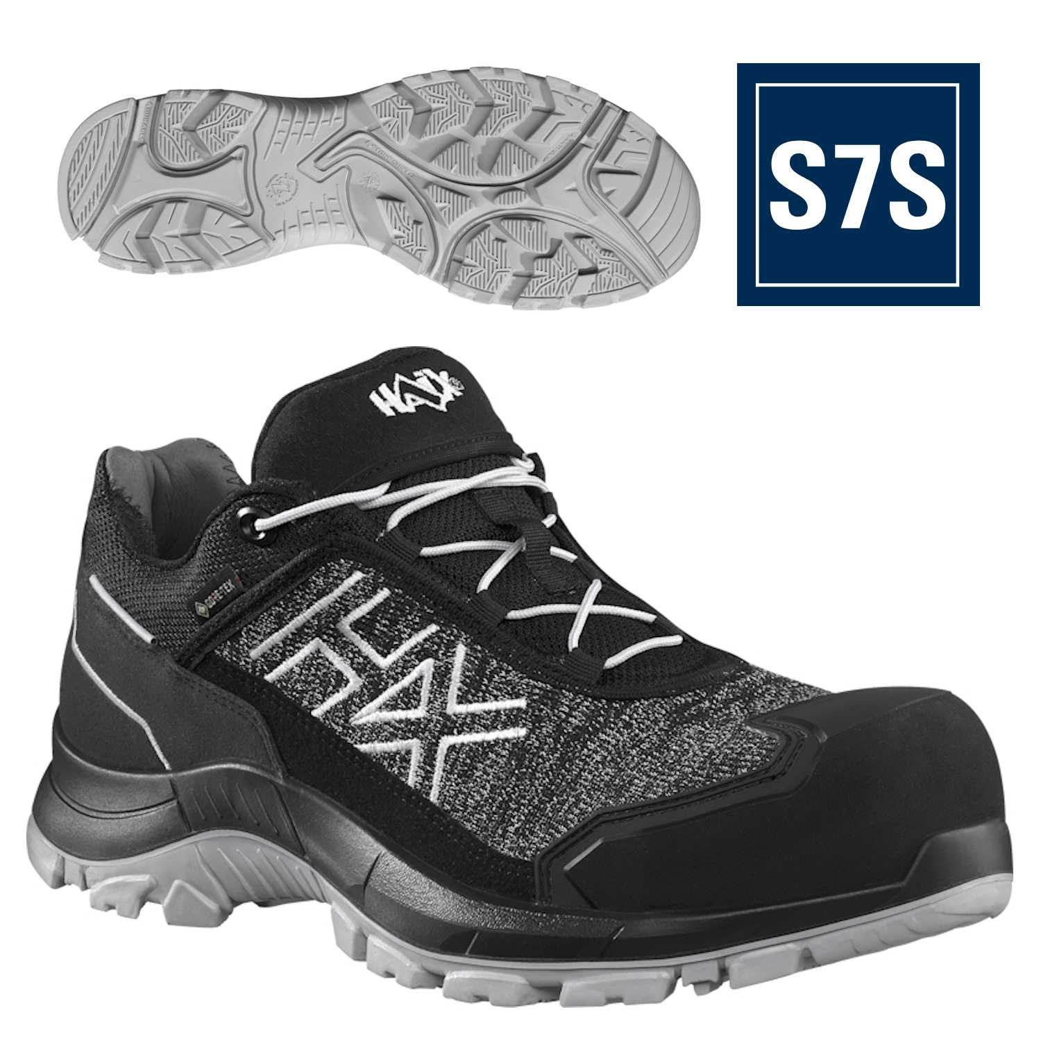 Haix Sicherheitsschuhe BLACK EAGLE Safety 400 C, GTX - grau - S7S - Größe 41