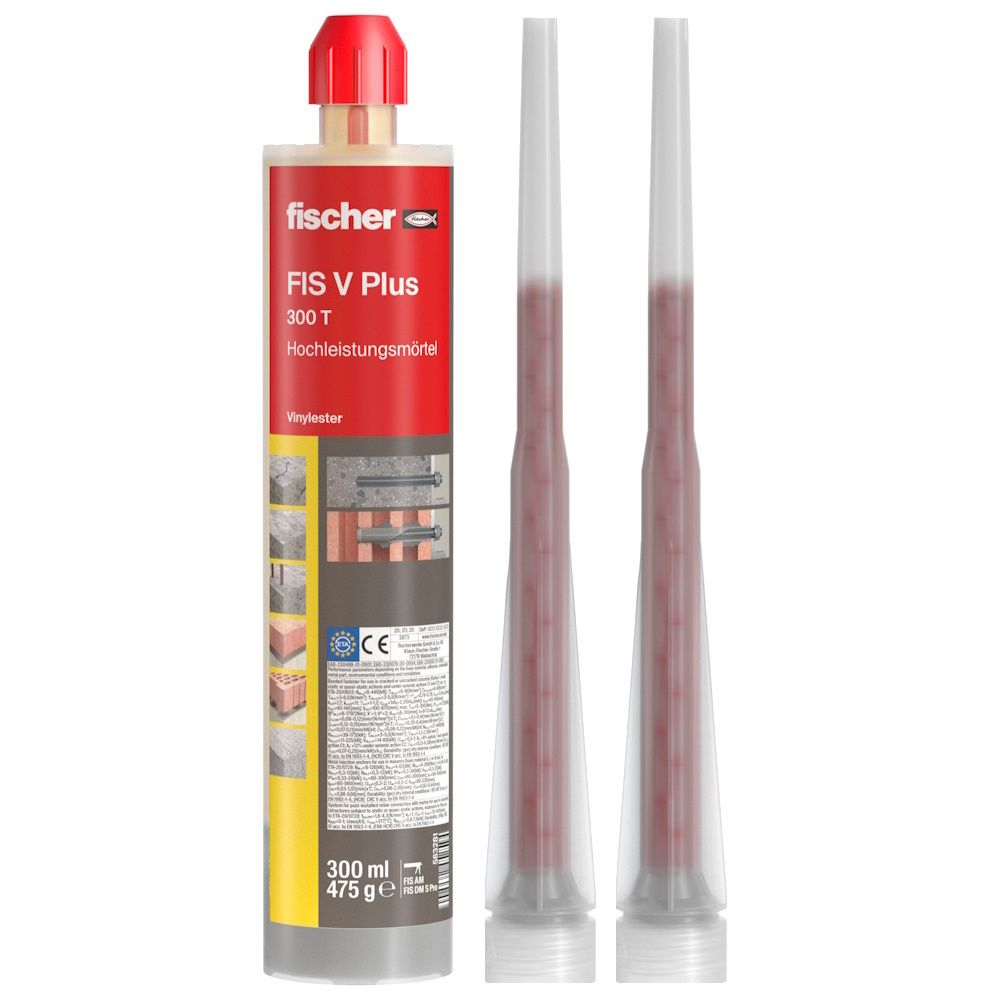 Fischer TherMax 2 II Set - 4x TherMax II 16/250 M12 - 1x Mörtel FIS V Plus 300 T