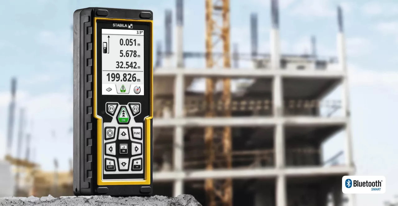 Stabila Laser-Entfernungsmesser LD 520 - Bluetooth - IP54 - 0,05-200m
