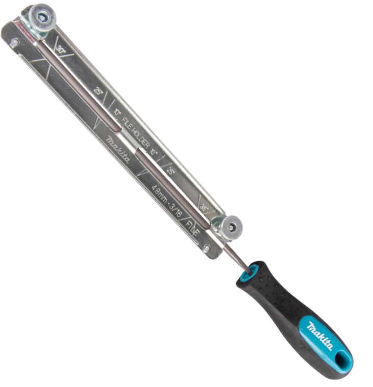Makita Feilenhalter mit Rundfeile - 4,8 mm - D-70960 - .325" mit Feilwinkel 25°
