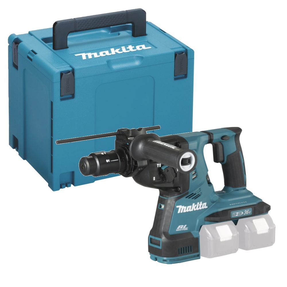 Makita Akku Kombihammer - DHR281ZJ - 18V - SDS+ - im Makpac 4 mit Bohrerfett