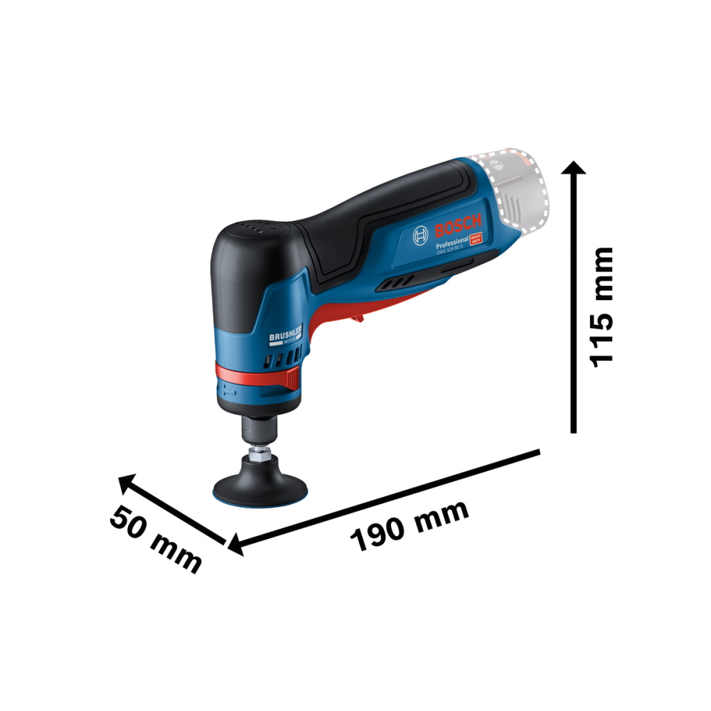 Bosch Akku Geradschleifer GWG 12V-50 S - 12V - Sologerät - in L-BOXX 102