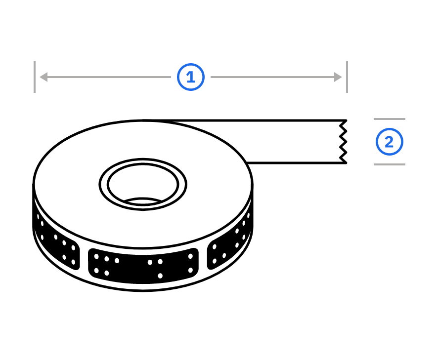 Shaper Tape - ST1-150 - 45m lang - 19mm breit