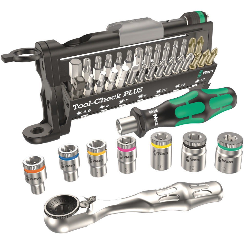 Wera Bitsatz Tool-Check Plus Bit-Ratsche + Wera Flaschenöffner