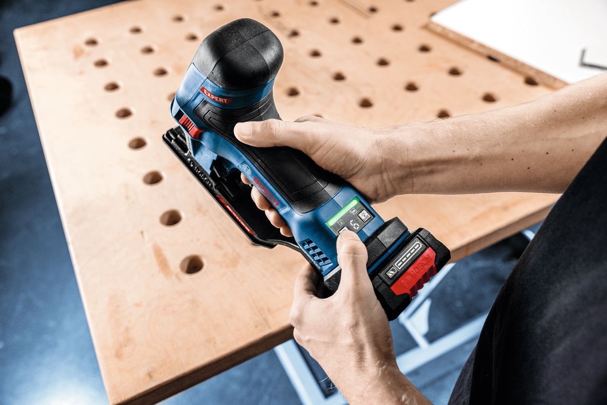 Bosch Akku Stichsäge EXST18V-155S 18V Präzision 155mm L-BOXX ohne Akku/Ladegerät