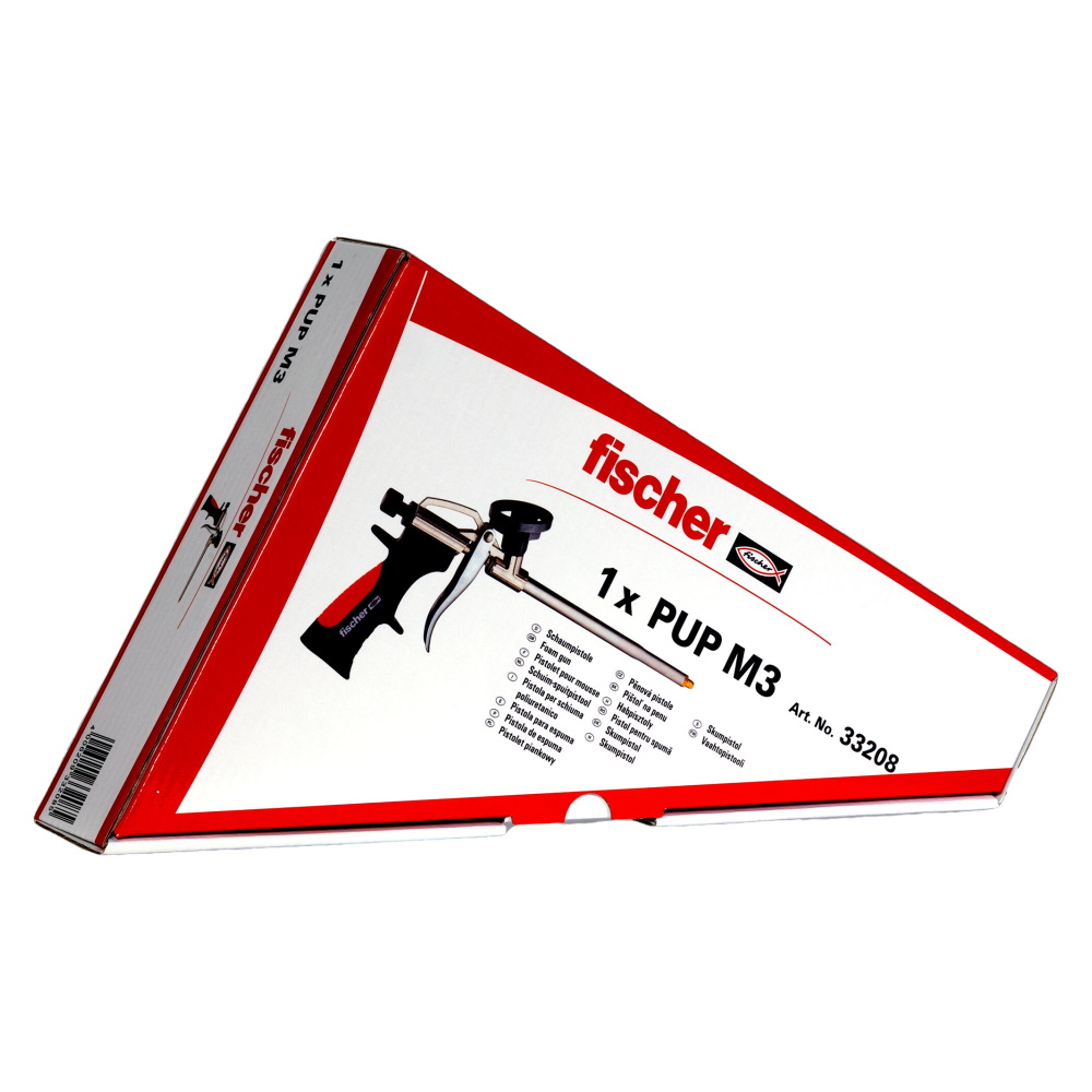 Fischer Pistolenschaum Set PUP S 750ml 8x Schaum + Pistole + Transportbox