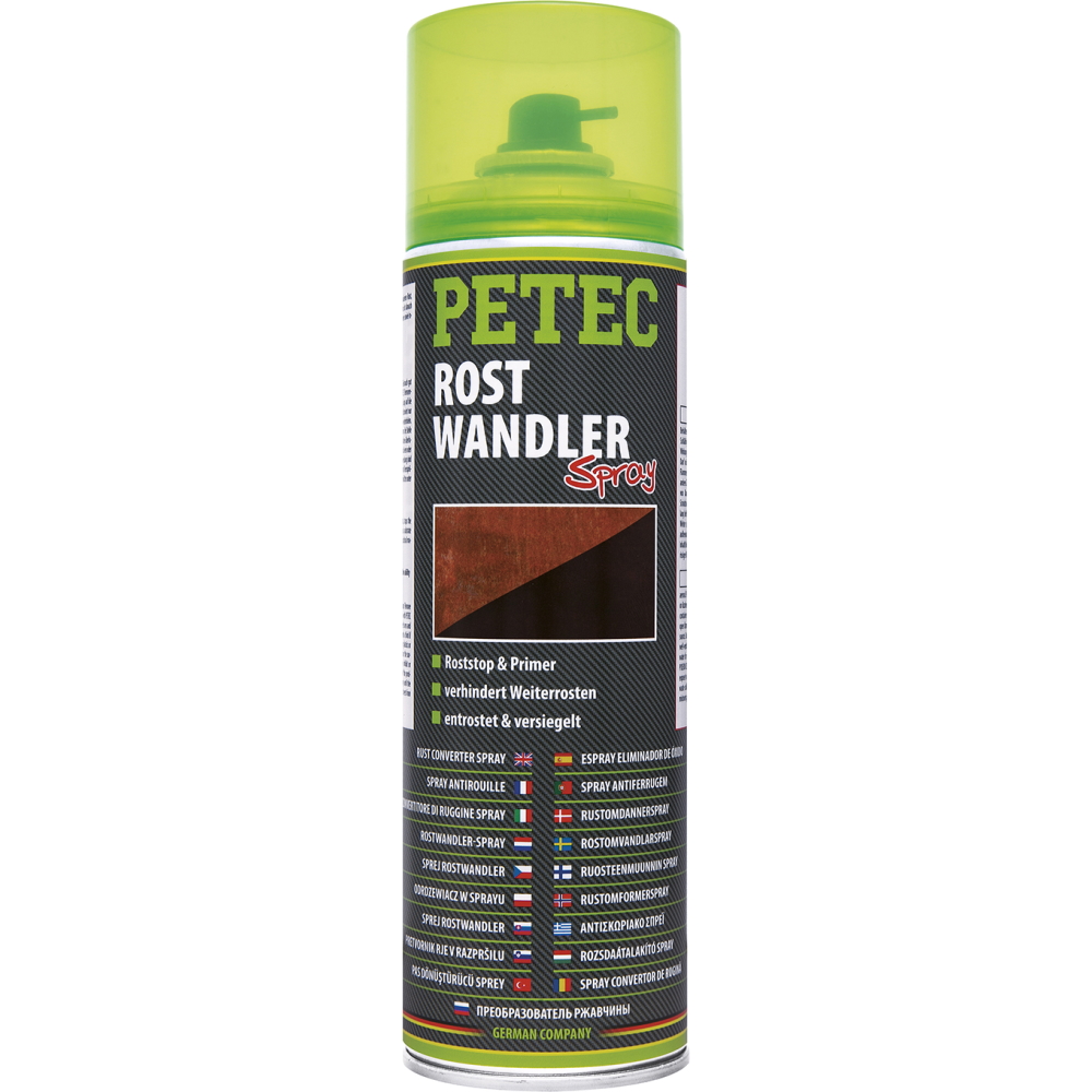 Petec 70040 Rostwandler Rostumwandler - 500ml Dose - 360 Grad Sprühkopf