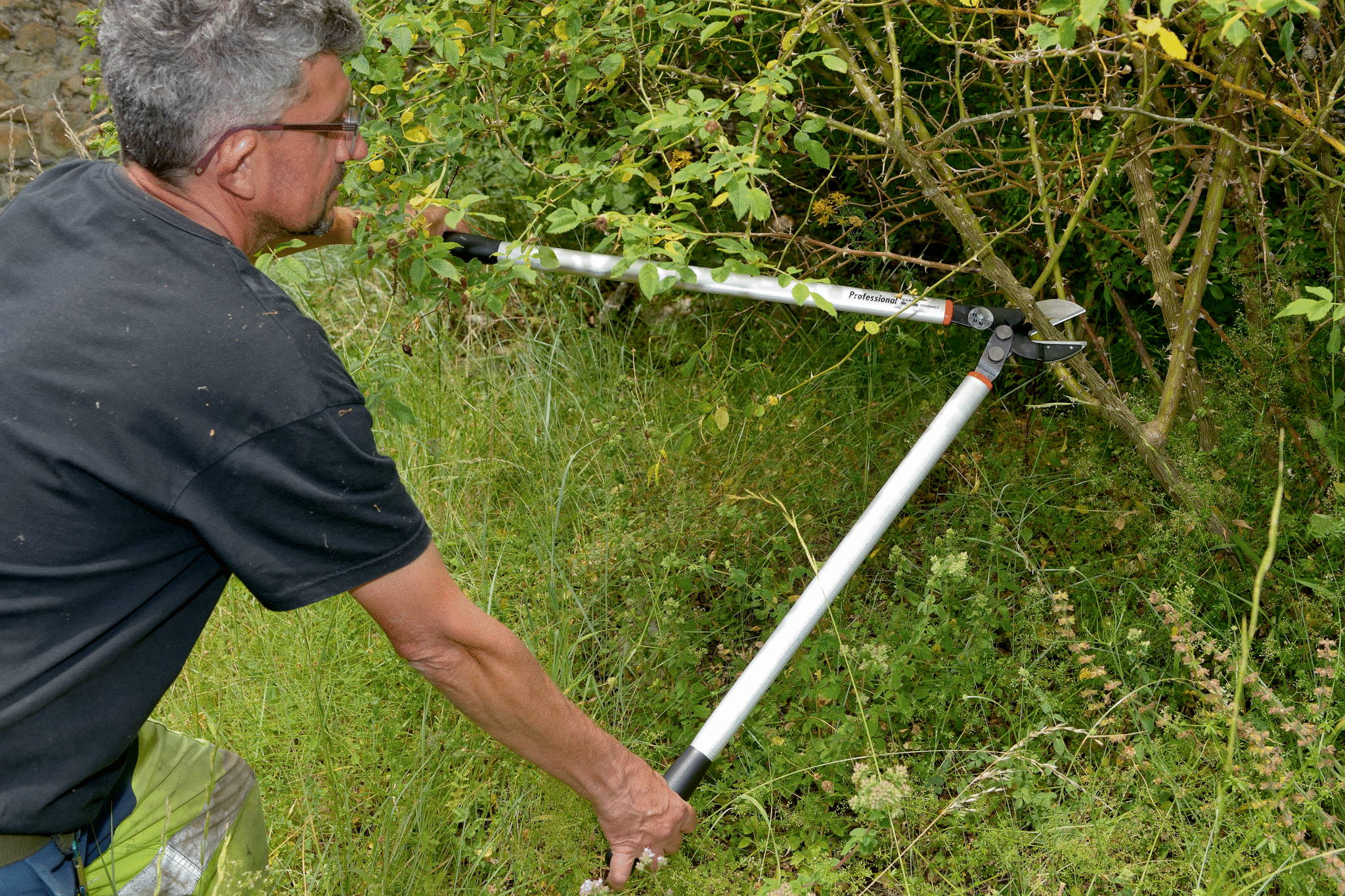 Bahco Amboss Astschere P173-SL-85 - bis 45mm Äste - 85cm lang - Alu
