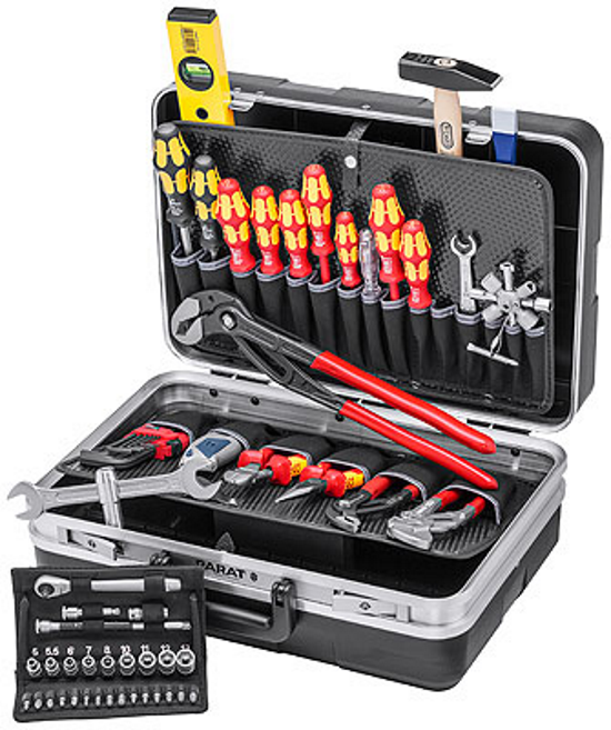 Knipex Werkzeugkoffer Sanitär 002121HK S - 9,6kg - 52-teilig - bestückt