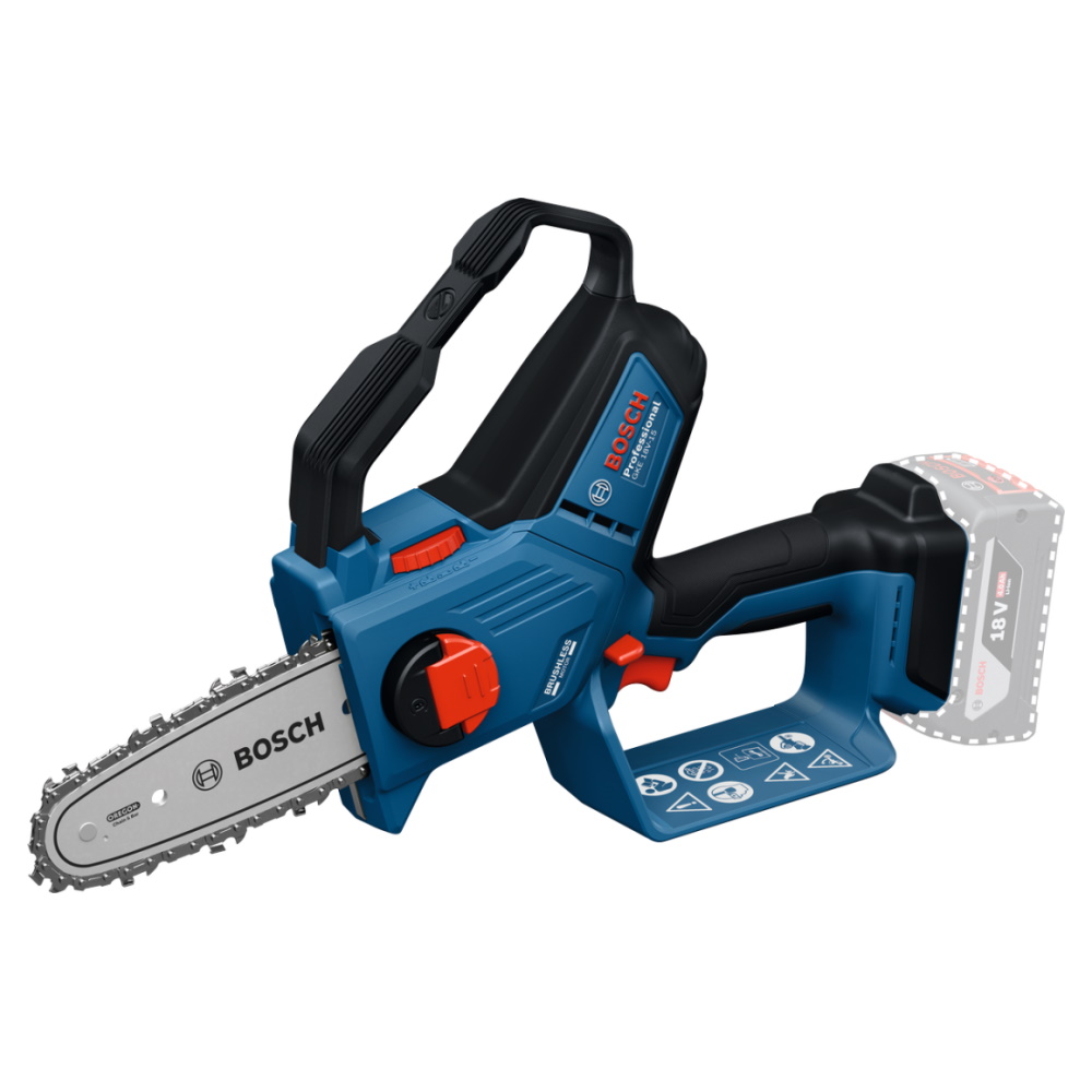 Bosch Astsäge Kettensäge Akku GKE 18V-15 - Sologerät ohne Akku/Ladegerät - 15cm