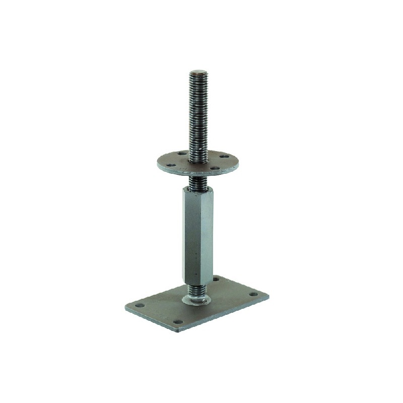 Pitzl Pfostenträger - Rechts/Links Gewinde 10921.1000 - verstellbar 142-207mm ZiNiP