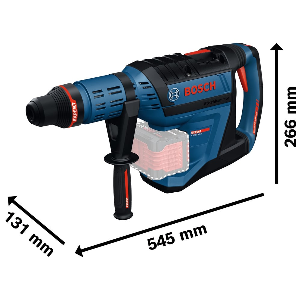 Bosch Bohrhammer SDS max Akku 18V EXPERT EXBH18V-45 BITURBO in XL-BOXX ohne Akku