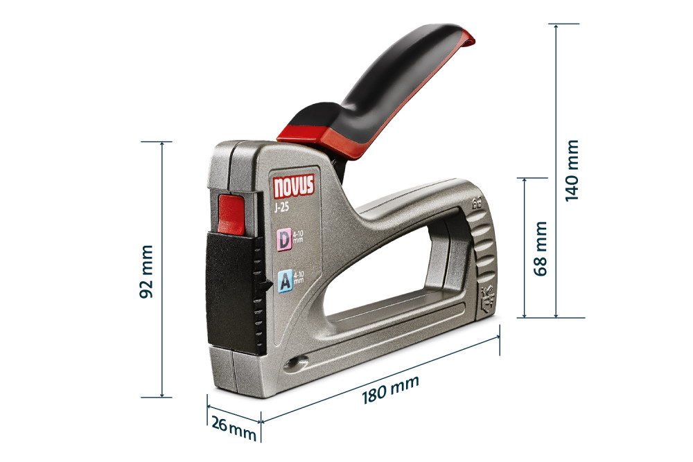 Novus Handtacker J-25 - für Klammern A,D,G,H - bis zu 10mm - 030-0433