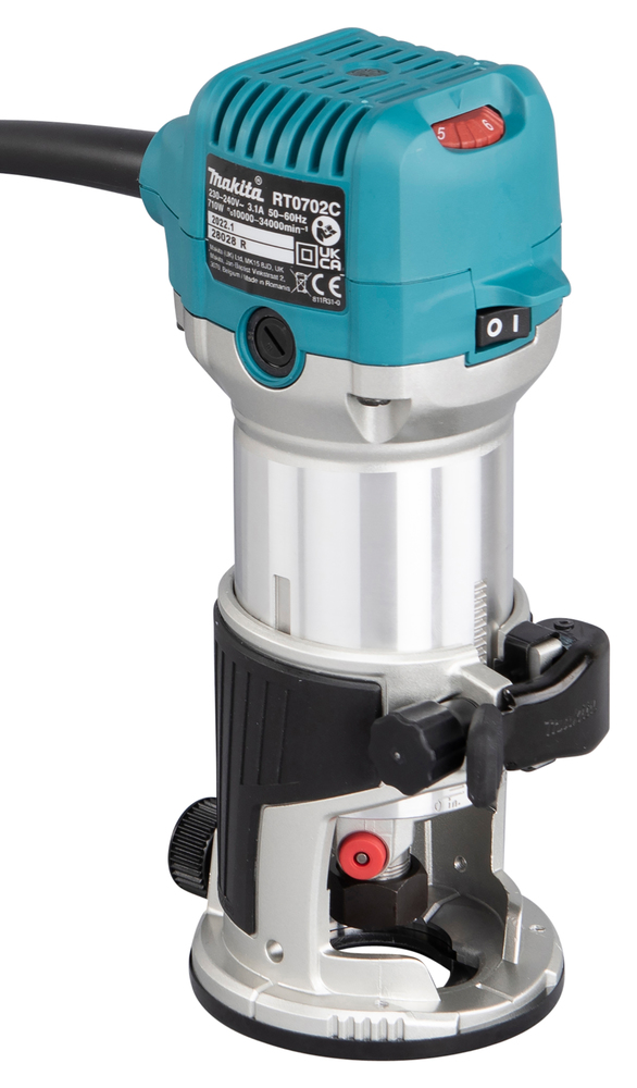 Makita Multifunktionsfräse RT0702CX2J - 710 Watt - bis 34000 Umdrehungen - im Koffer